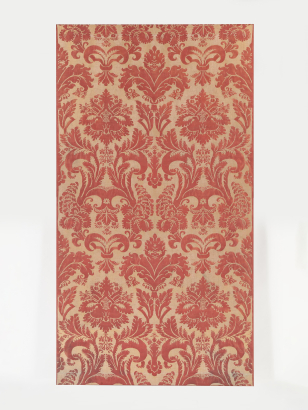 Pair of Large Red & Gold Fortuny Panels