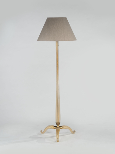 Murano Glass 'Cordonato d'Oro' Floor Lamp