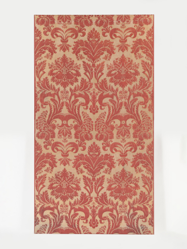 Pair of Large Red & Gold Fortuny Panels