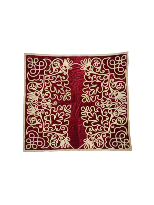 19th Century Scarlet Velvet Wall Hanging