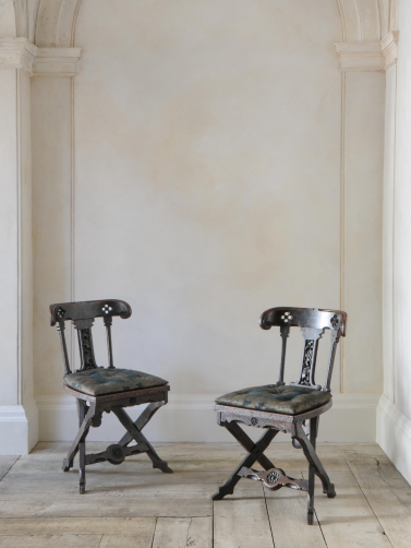 Pair of Side Chairs in the manner of A.W.N. Pugin