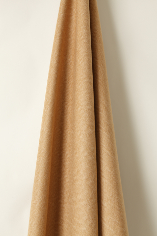 Light Weight Wool in Herringbone Toffee / Camel