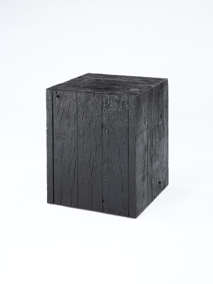 Ebonised Oak Plinth with Door