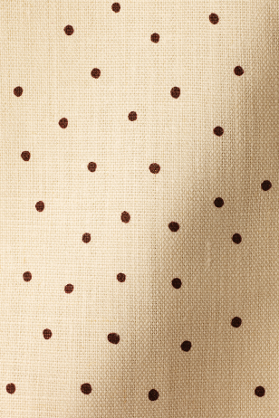 Mid Weight Linen in Burgundy Spot on Milk