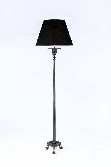 Neo-Classical Patinated Bronze Tripod Lamp