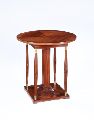 Mahogany Inlaid Secessionist Occasional Table