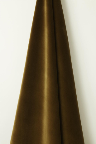 Heavy Weight Cotton Velvet in Raw Umber