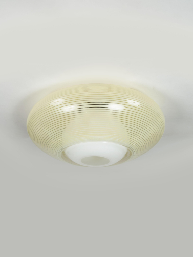 Large 1950's Ceiling Lamp by Wilhelm Wagenfeld