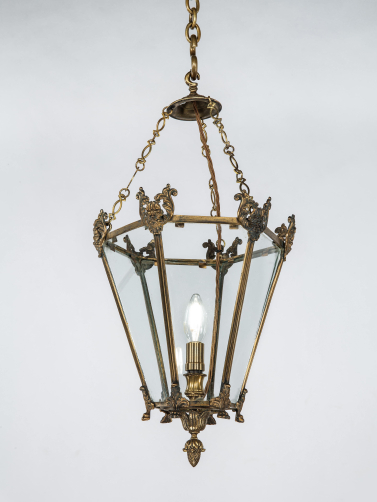 Regency Period Brass Hanging Lantern