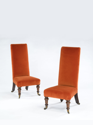 Pair of Tall Victorian Nursing Chairs