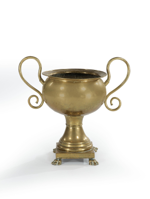 19th Century Brass Urn