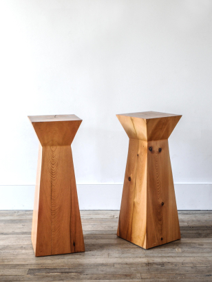 Pair of Pine Sculpture Plinths