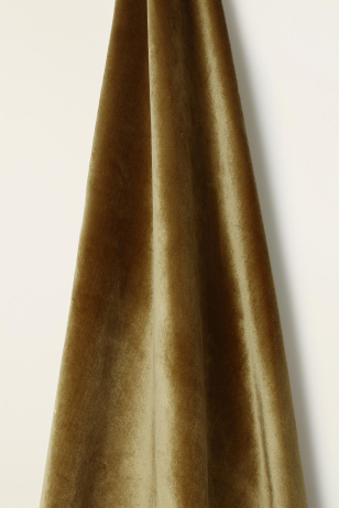 Silk Velvet in Flaxen