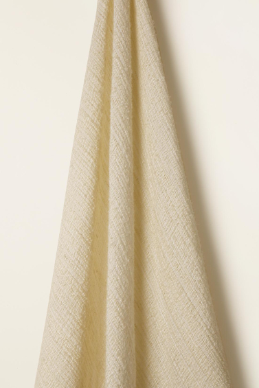 Sheer Linen Wool Blend in Cream Tea