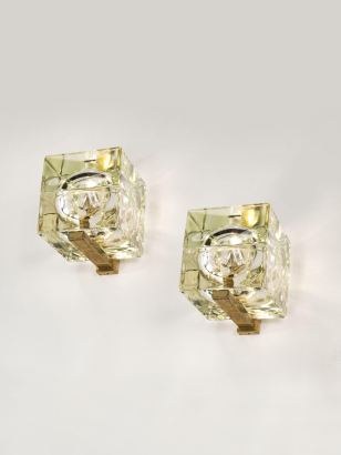 Pair of Cubosfera Wall Lights