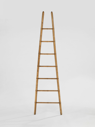 Faux Bamboo Ash Library Ladder