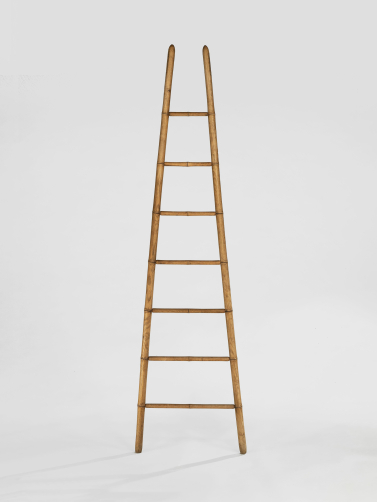 Faux Bamboo Ash Library Ladder