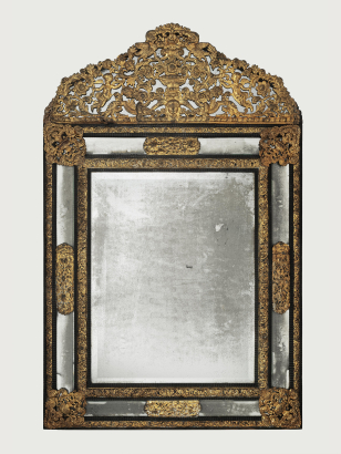 Large 19th Century 'Repousse' Portugese Mirror